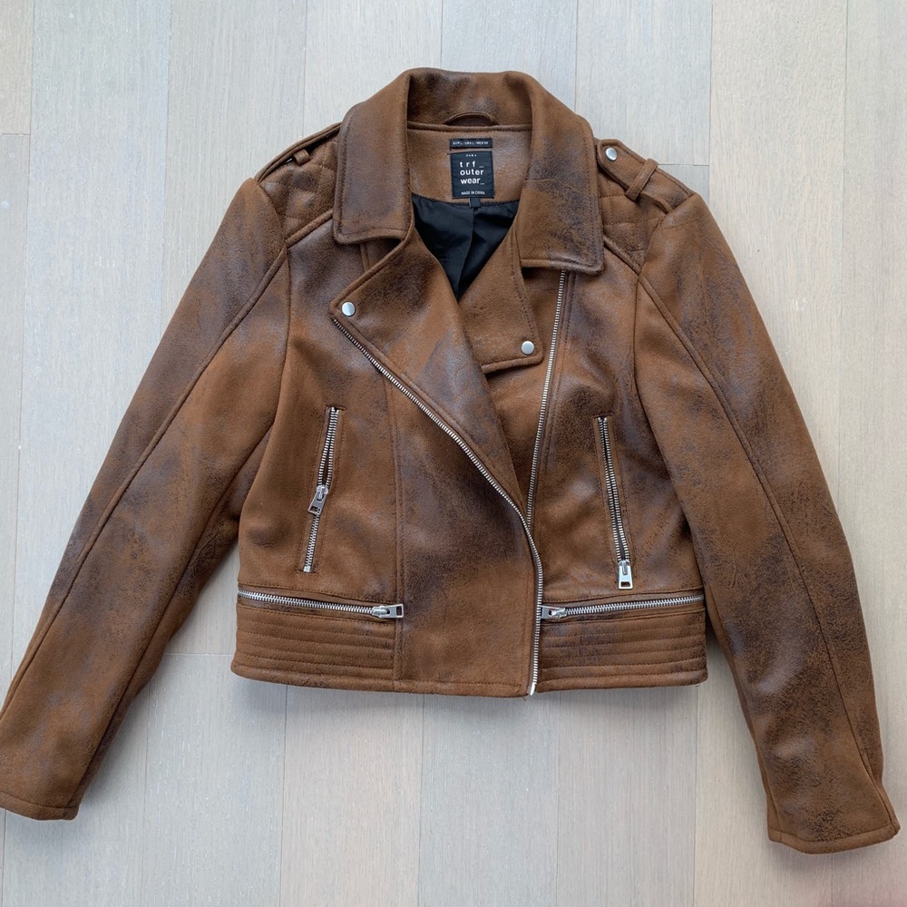 Zara leather jacket